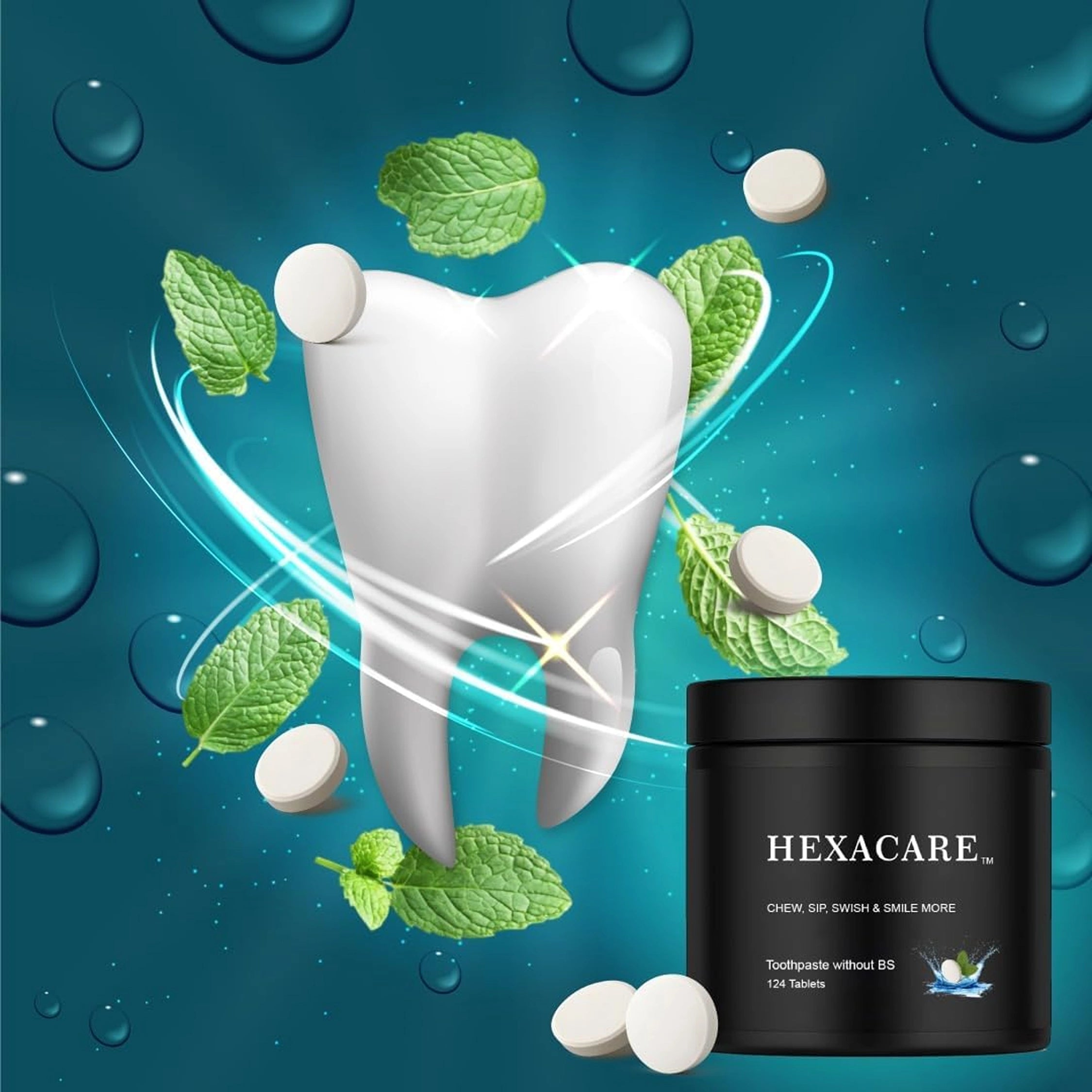 HEXACARE Toothpaste Tablets