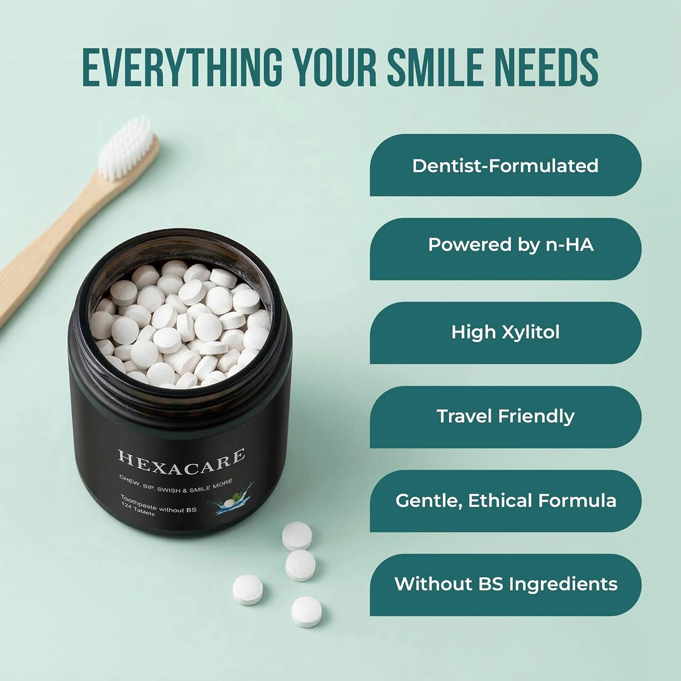 HEXACARE Toothpaste Tablets